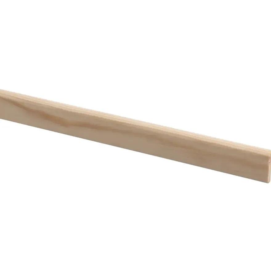 Lijst hockeystick grenen 9x27 mm lengte 270 cm