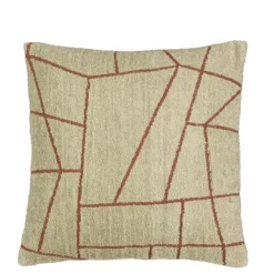 Lines kussen taupe - l45xb45xh10cm