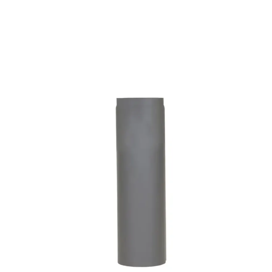 Livn Kachelpijp enkelwandig recht antraciet 500x150 mm