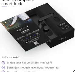 LOQED Touch Edition Slim deurslot - zwart