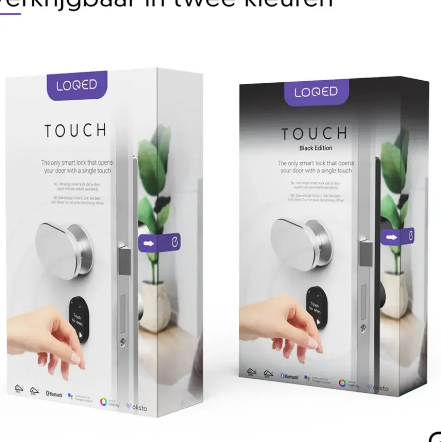 LOQED Touch Edition Slim deurslot - zwart