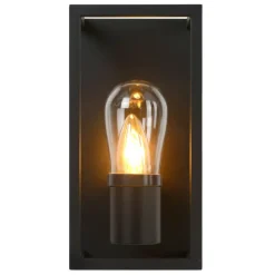 Lucide badkamer wandlamp Carlyn zwart