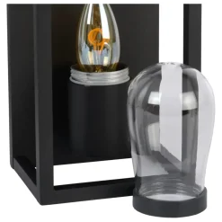 Lucide badkamer wandlamp Carlyn zwart