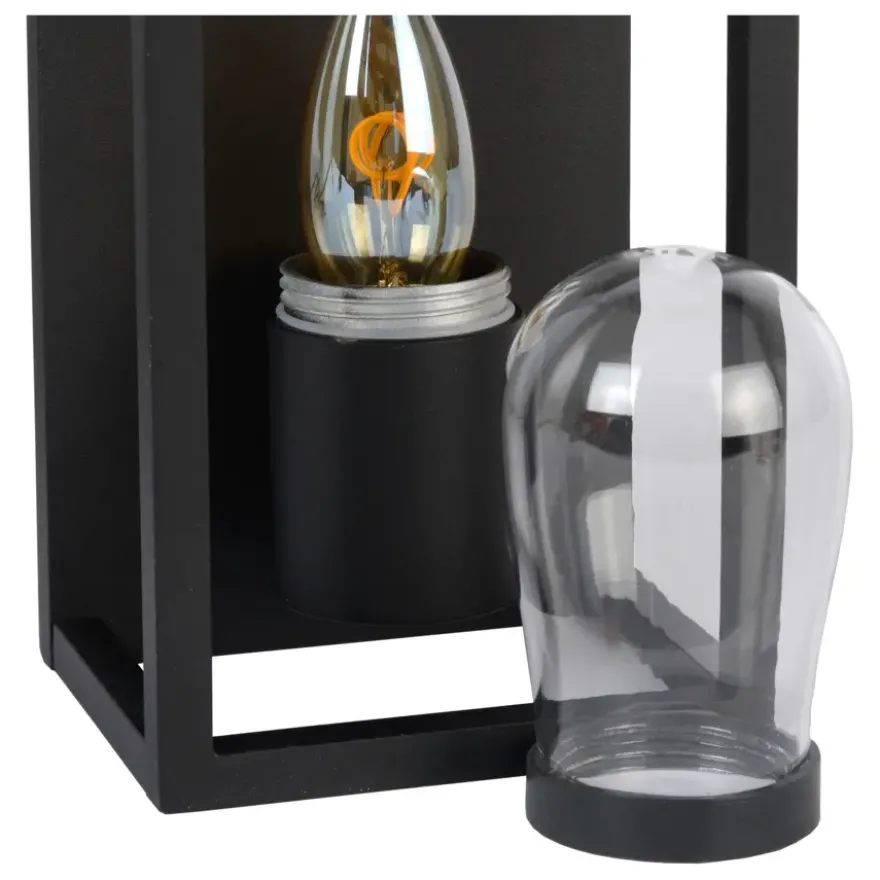 Lucide badkamer wandlamp Carlyn zwart