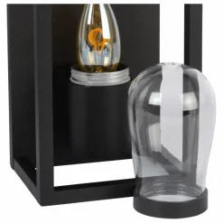 Lucide badkamer wandlamp Carlyn zwart