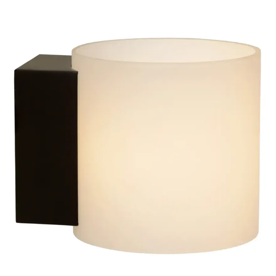 Lucide badkamer wandlamp Jelte IP44 zwart