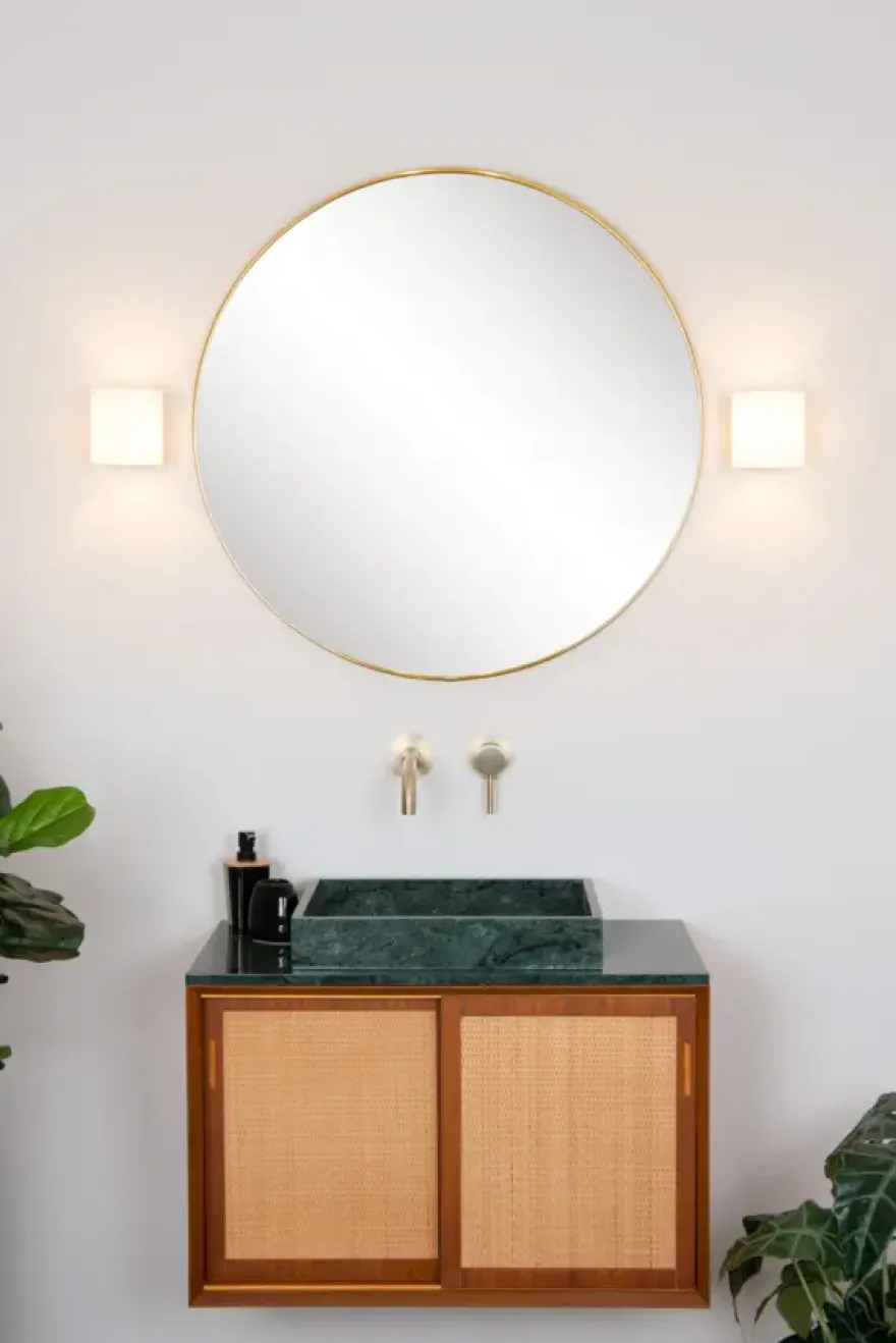 Lucide badkamer wandlamp Jelte IP44 zwart
