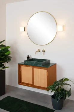Lucide badkamer wandlamp Jelte IP44 zwart
