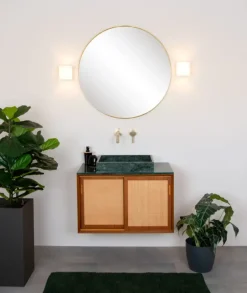 Lucide badkamer wandlamp Jelte IP44 zwart