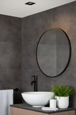 Lucide Ziva Inbouwspot Badkamer zwart