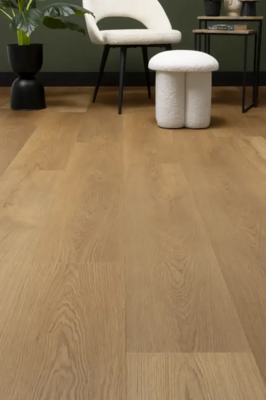 Lundia click PVC Natuur Tone donkerbruin houtlook incl. geïntegreerde ondervloer