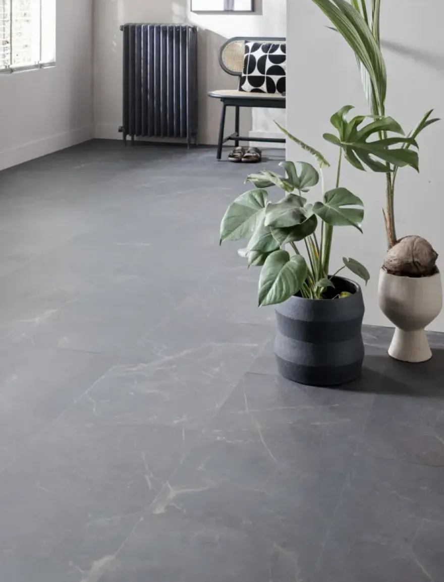 Lundia click PVC Stoer Arne donkergrijs steenlook