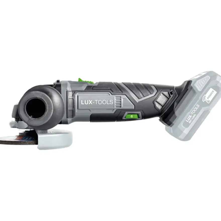 LUX 20V haakse slijper / slijptol 115mm (zonder accu)