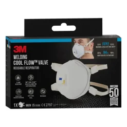 3M fijn stof masker cupvorm met uitademventiel tegen lasrook