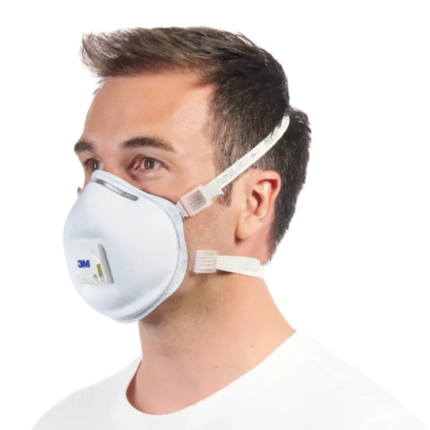 3M fijn stof masker cupvorm met uitademventiel tegen lasrook