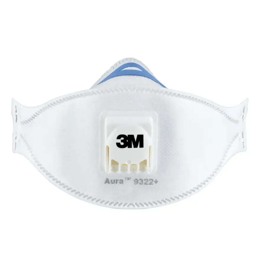 3M fijn stof masker vouwbaar met uitademventiel 9322C2 2 stuks