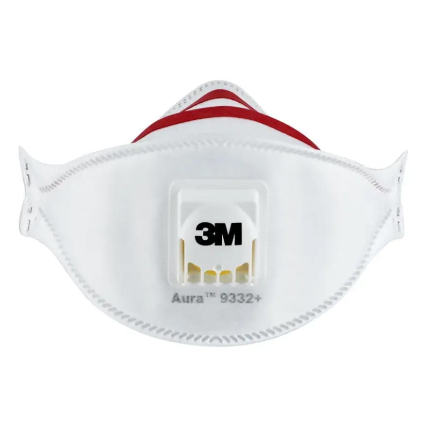 3M fijn stof masker vouwbaar met uitademventiel 9332C1 2 stuks