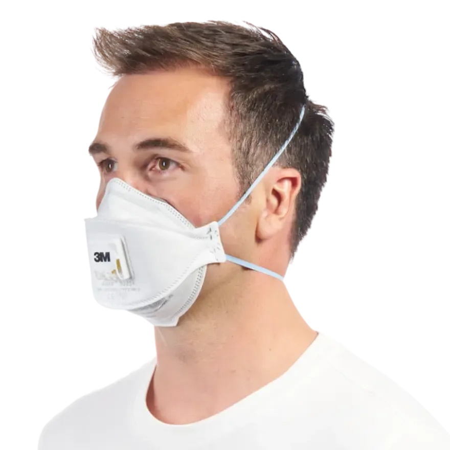 3M fijn stof masker vouwbaar met uitademventiel 9332C1 2 stuks