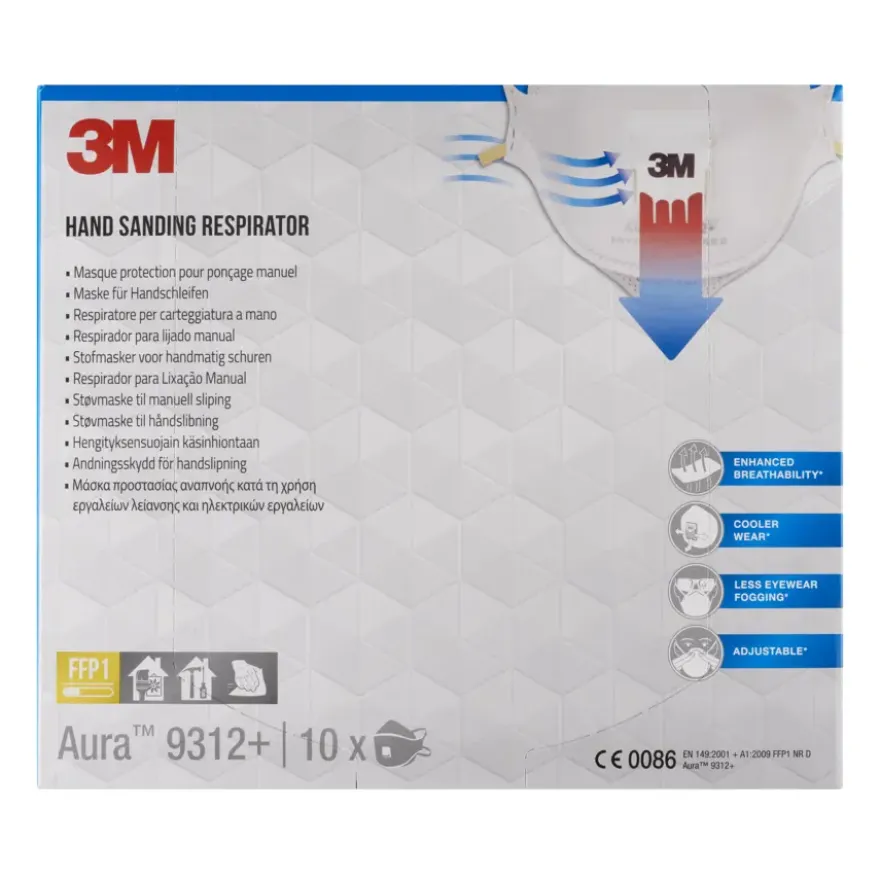 3M fijnstofmasker Aura 9312 FFP1 met ventiel