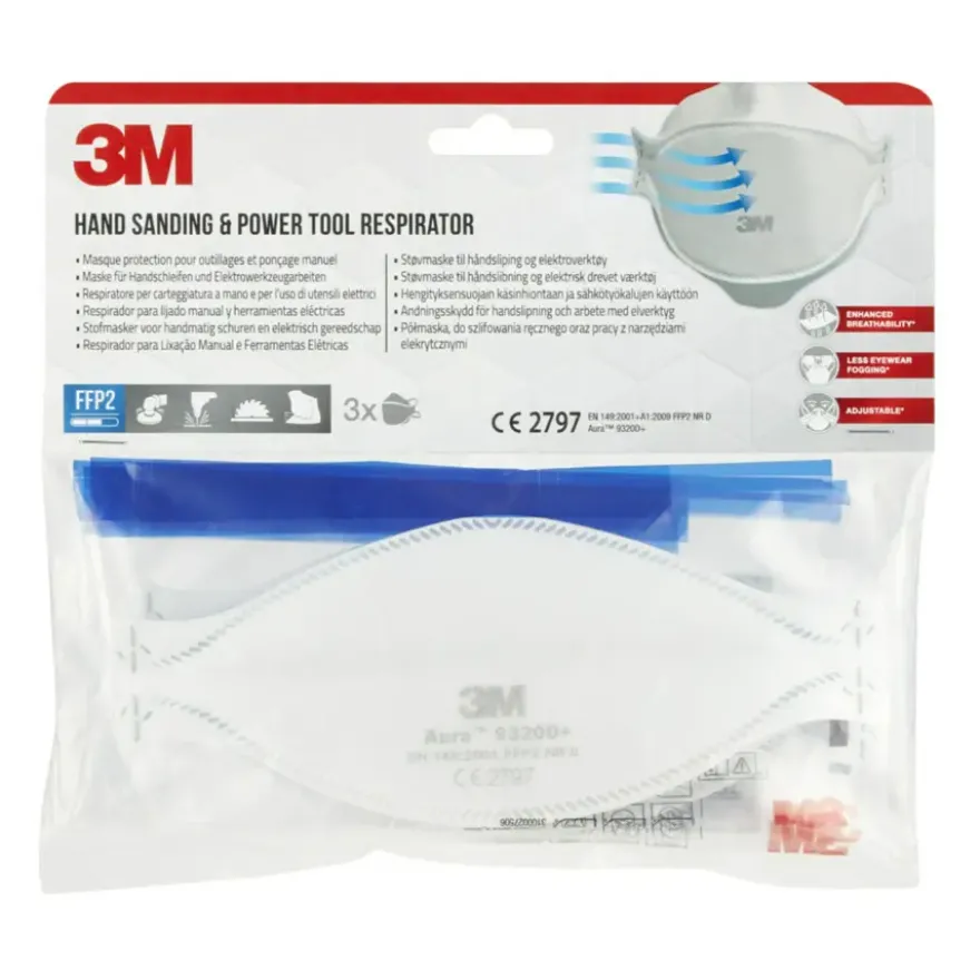 3M stofmasker 9320C3 FFP2 3 stuks