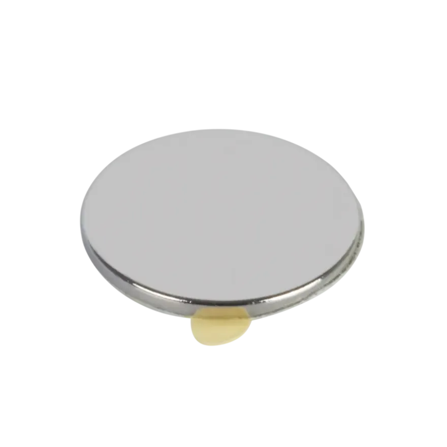 Magneetschijf Neodymium Klevend Zilver 19mm 4 stuks