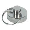 Magneet sleutelhanger Neodymium zilver 20mm 2 stuks