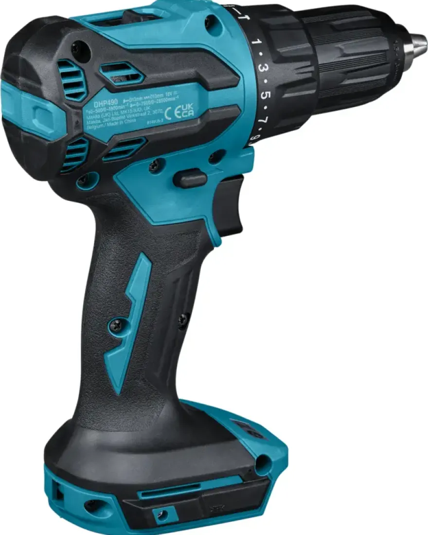 Makita 18V LXT klopboor brushless DHP490SF inclusief 3Ah accu en snellader