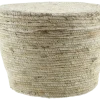 Mand mais husk inclusief deksel naturel D37H27CM