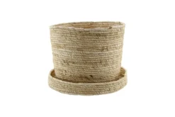 Mand mais husk inclusief deksel naturel D28H24CM