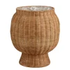 Mand rond bruin - h47xd42cm