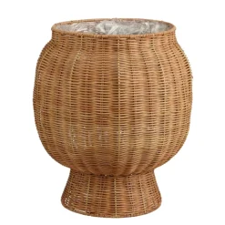 Mand rond bruin - h47xd42cm