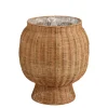 Mand rond bruin - h37xd33cm