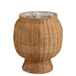 Mand rond bruin - h37xd33cm