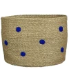 Mand rond licht bruin - h30,5xd38cm