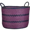 Mand rond roze - h38xd53cm