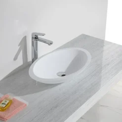 Marho Beli waskom ovaal 59 x 35 x 11 cm solid surface mat wit
