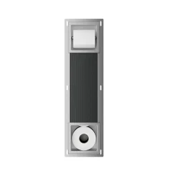 Marho Delya toiletrolhouder zonder klep en reserverolhouder inbouw RVS