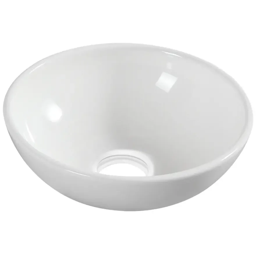 Marho Drova waskom rond 28 x 10 cm keramiek glans wit