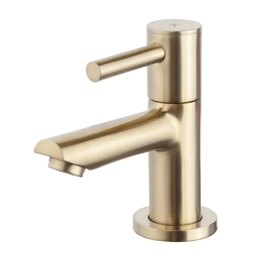 Marho fonteinset compleet rechts Ondine S mini zwart + geborsteld messing