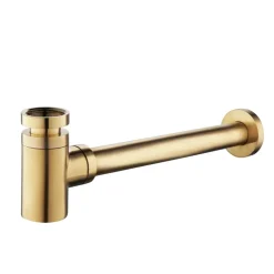 Marho fonteinset compleet rechts Ondine S mini zwart + geborsteld messing