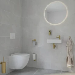 Marho Handdoekhaak Luxor klein geborsteld messing