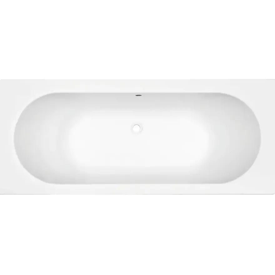 Marho Harboro inbouw duo ligbad glanzend wit 170 x 70 x 43 cm