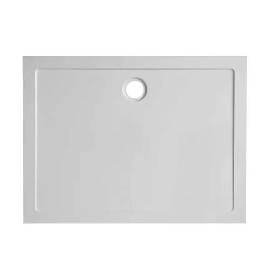 Marho Luxe douchebak rechthoek glanzend wit 120 x 90 x 4 cm