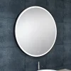 Marho Novi badkamerspiegel verlichting dimbaar mat zwart Ø 60 cm