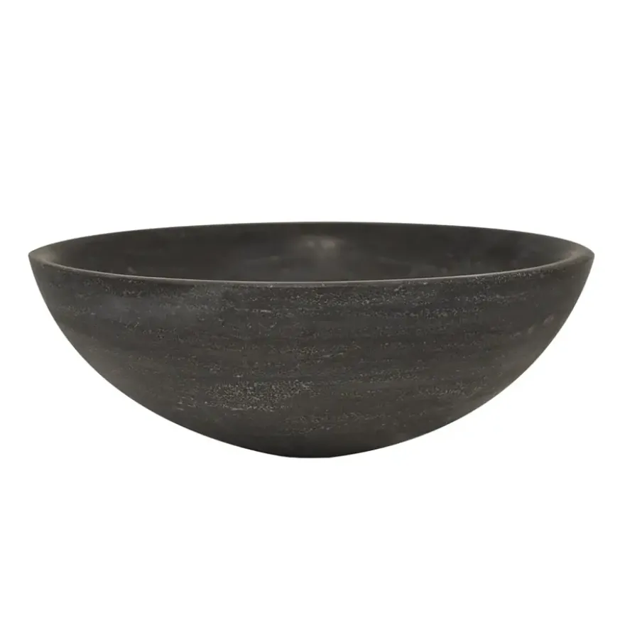 Marho Nudo waskom rond 40 x 14 cm hardsteen gezoet