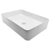Marho Qira opzetwastafel 35 x 50 x 12 cm keramiek glans wit