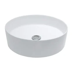 Marho Qira waskom rond 40 x 12 cm keramiek mat wit