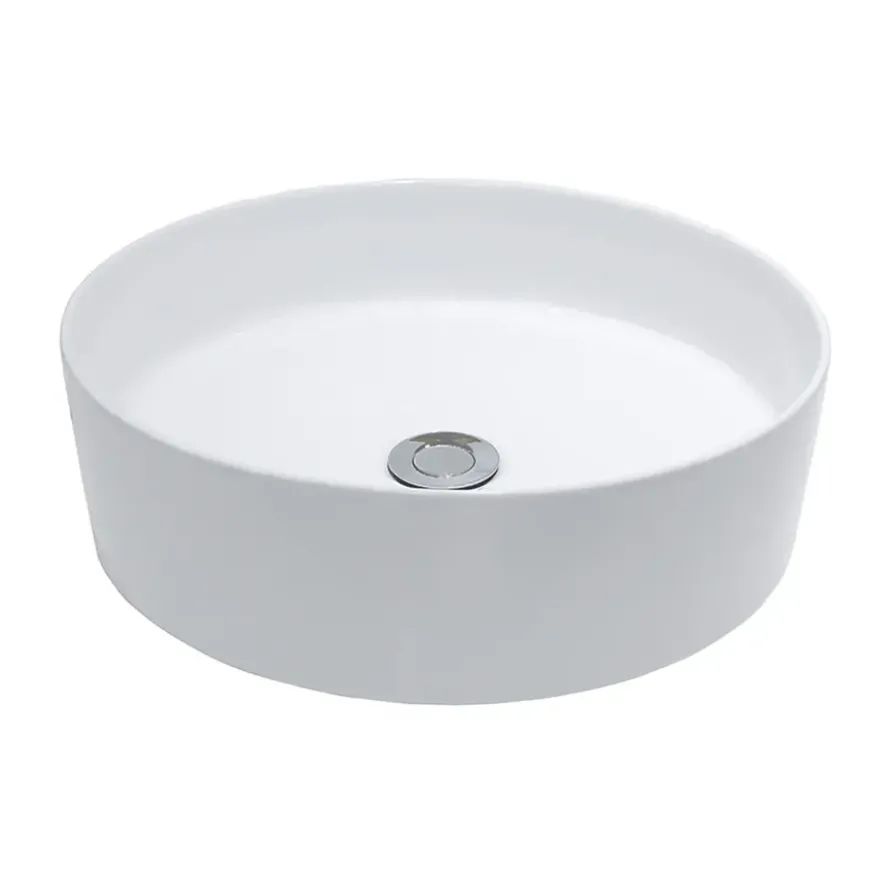 Marho Qira waskom rond 40 x 12 cm keramiek mat wit