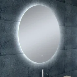Marho Soréa badkamerspiegel verlichting dimbaar met verwarming Ø 80 cm