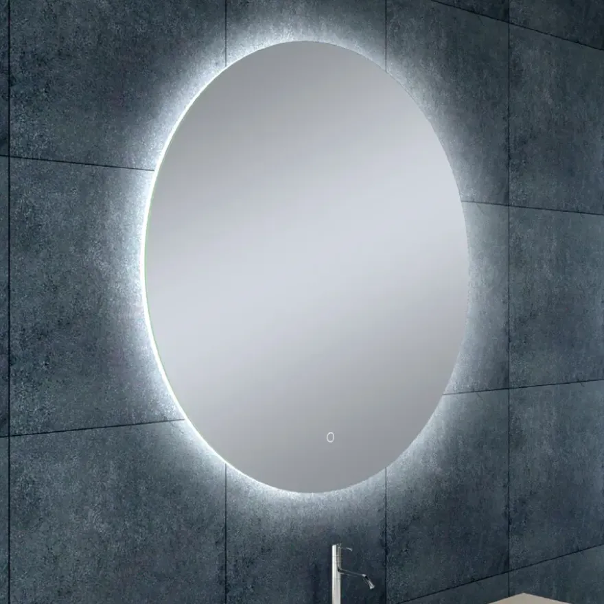 Marho Soréa badkamerspiegel verlichting dimbaar met verwarming Ø 80 cm